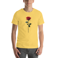 Red Rose on White Unisex T-shirt