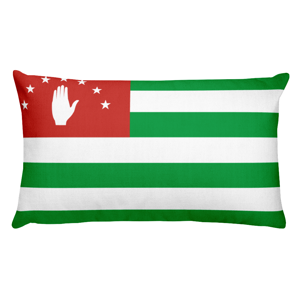 Default Title Abkhazia Flag Allover Print Rectangular Pillow Home by Design Express