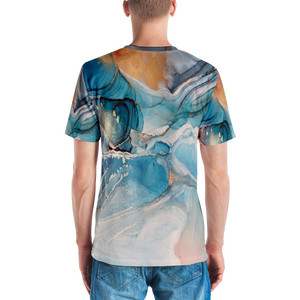 Colorful Marble Liquid ink Art Full Print T-shirt by Design Express