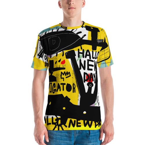 XS Basquiat Style Men's T-shirt by Design Express