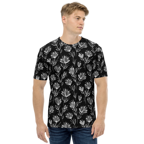 XS Leaf Line Pattern Fullprint T-shirt by Design Express