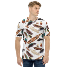 XS Feathers Pattern All-Over Print Men's T-shirt by Design Express