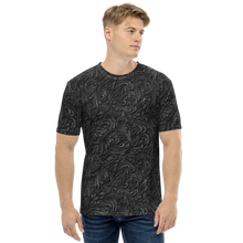 XS 3D Black Ornament Pattern All-Over Print Men's T-shirt by Design Express