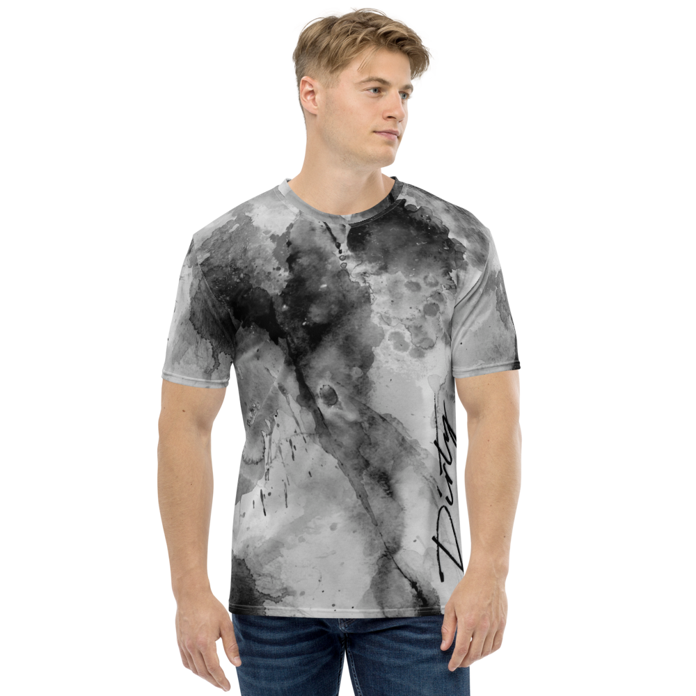 XS Dirty Abstract Ink Art T-shirt by Design Express