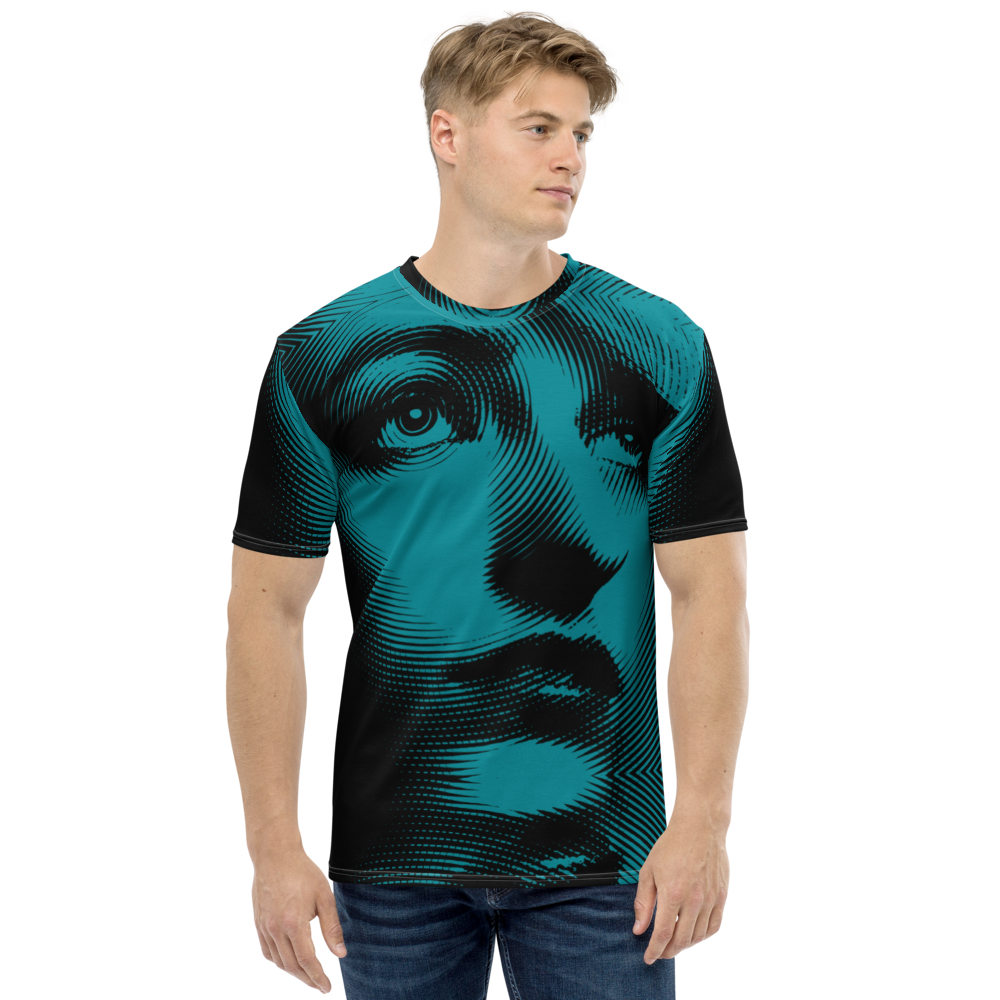 XS Face Art Full Print Men's T-shirt by Design Express