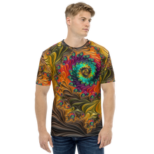 XS Multicolor Fractal Men's T-shirt by Design Express