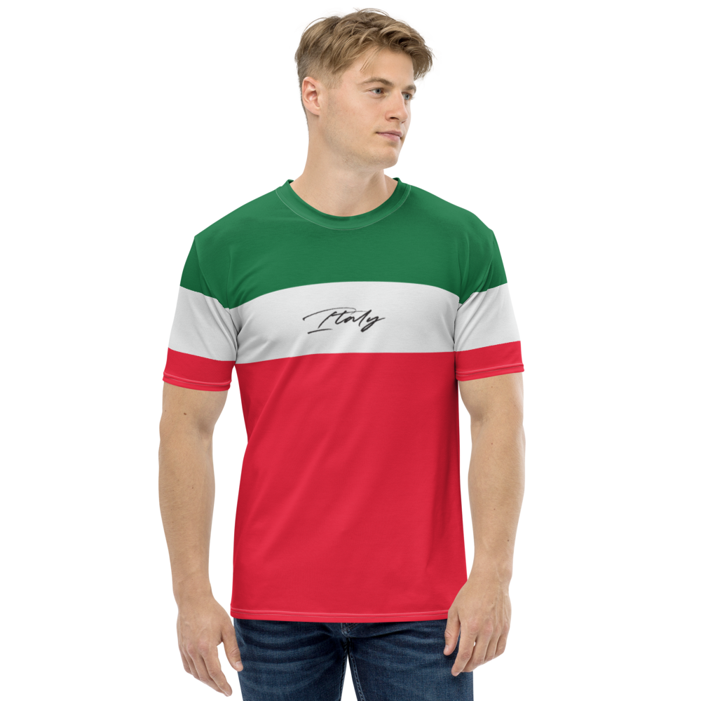 XS Italy Horizontal Men's T-shirt by Design Express