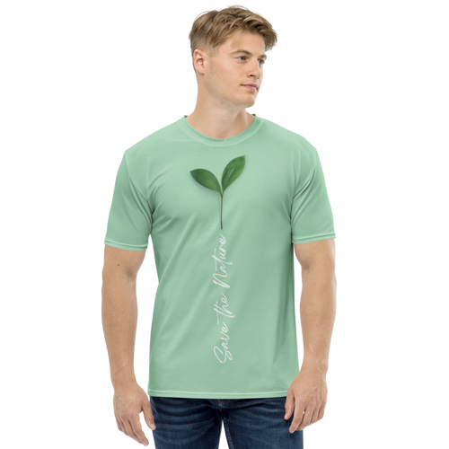 XS Save the Nature Full Print Men's T-shirt by Design Express