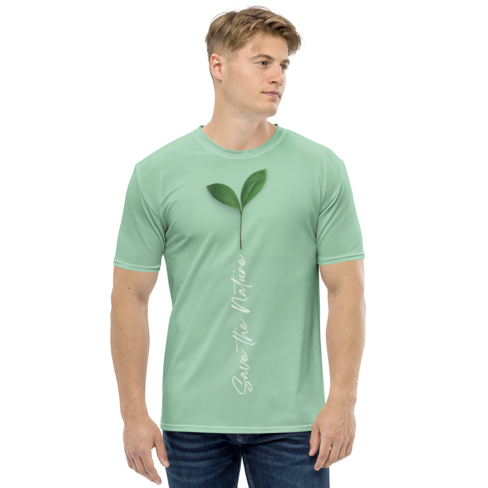 XS Save the Nature Full Print Men's T-shirt by Design Express