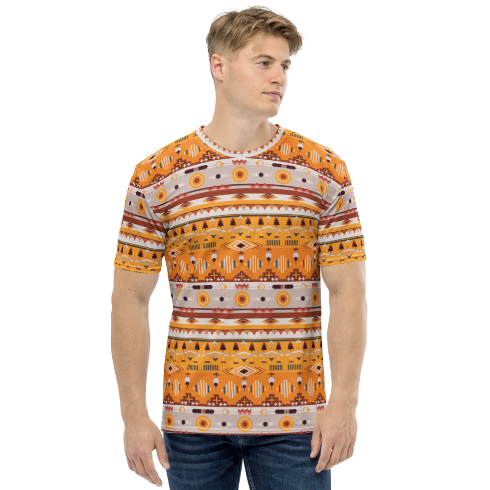 XS Traditional Pattern 04 Full Print Men's T-shirt by Design Express