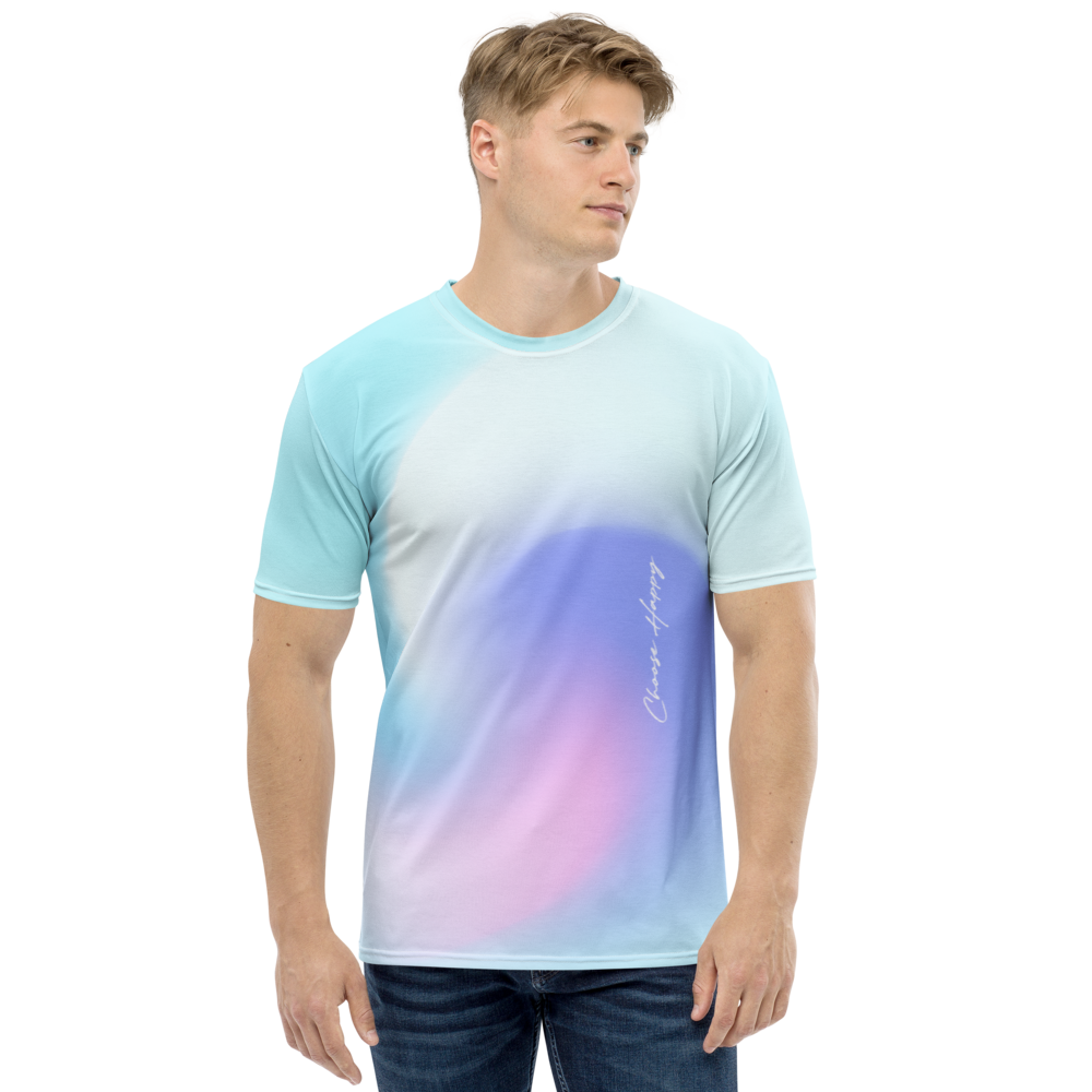 XS Choose Happy Men's T-shirt by Design Express