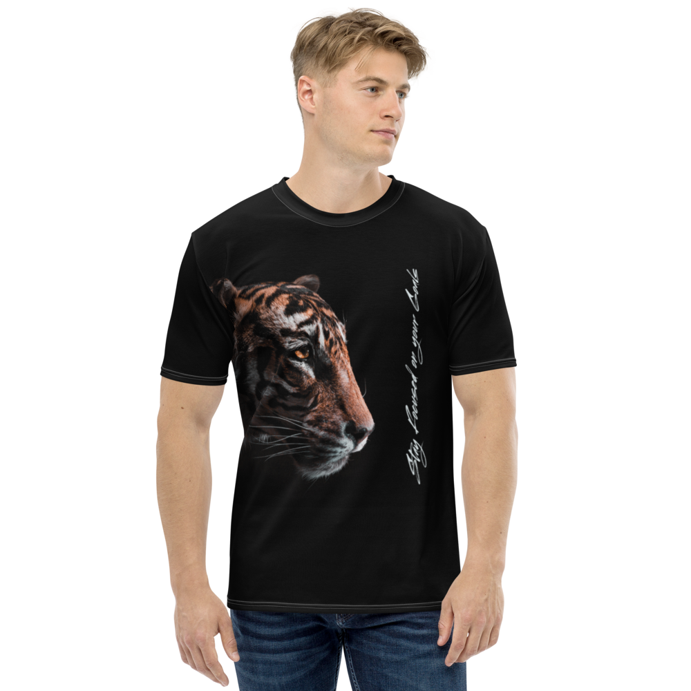XS Stay Focused on your Goals Men's T-shirt by Design Express