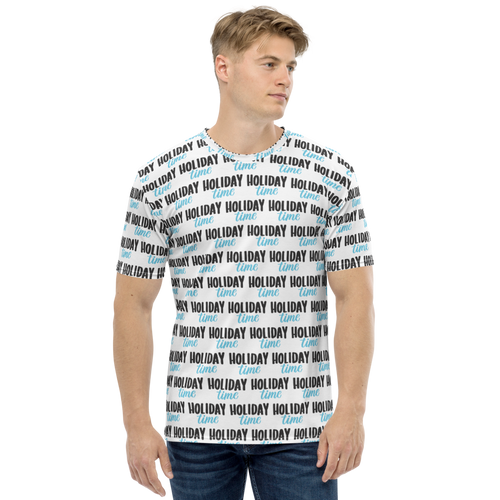 XS Holiday Time Pattern Men's T-shirt by Design Express