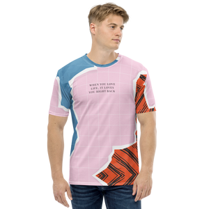 XS When you love life, it loves you right back Full Print Men's T-shirt by Design Express