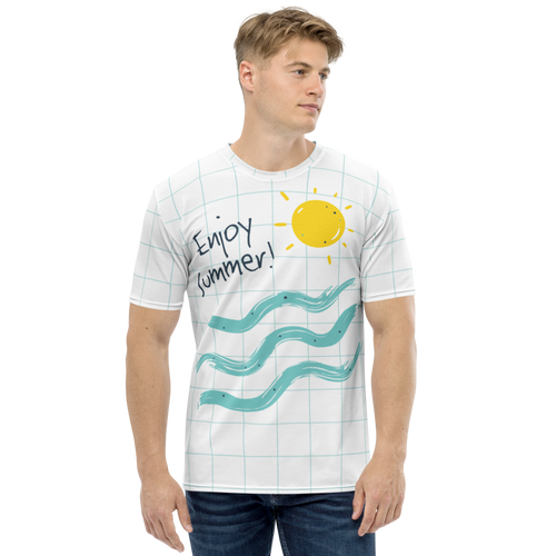 XS Enjoy Sun Summer Full Print Men's T-shirt by Design Express