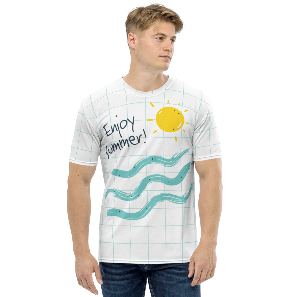 XS Enjoy Sun Summer Full Print Men's T-shirt by Design Express