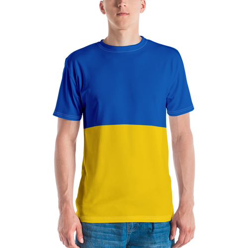 XS Ukraine Flag (Support Ukraine) Men's T-shirt by Design Express