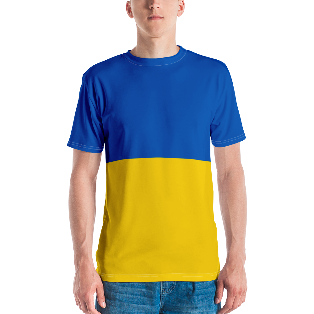 XS Ukraine Flag (Support Ukraine) Men's T-shirt by Design Express