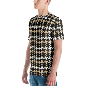 Houndstooth Large Pattern Full Print T-shirt by Design Express