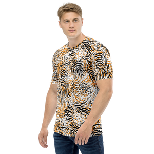 Tiger Seamless Pattern All-Over Print Men's T-shirt by Design Express