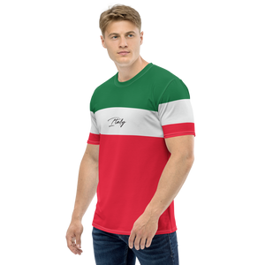 Italy Horizontal Men's T-shirt by Design Express