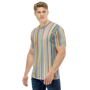 Colorfull Stripes Men's T-shirt by Design Express