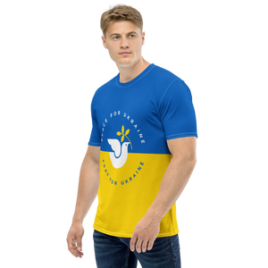 Peace For Ukraine Men's T-shirt by Design Express