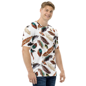 Feathers Pattern All-Over Print Men's T-shirt by Design Express