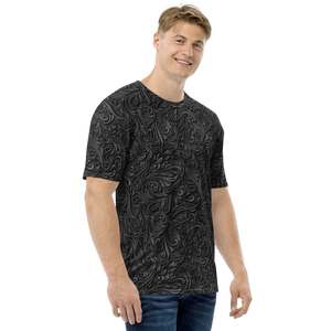 3D Black Ornament Pattern All-Over Print Men's T-shirt by Design Express