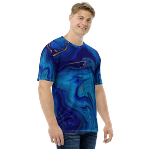 Blue Marble Men's T-shirt by Design Express