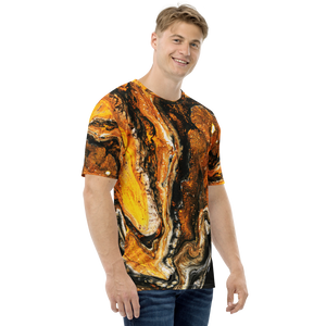 Yellow Orange Abstract Men's T-shirt by Design Express