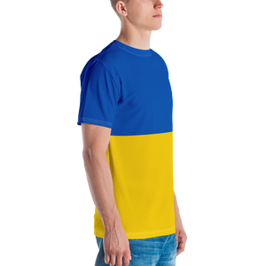 Ukraine Flag (Support Ukraine) Men's T-shirt by Design Express