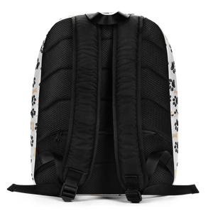 Dog Paws and Bones Pattern Minimalist Backpack by Design Express