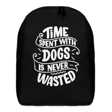 Default Title Time Spent With Dogs is Never Wasted (Dog Lover) Funny Minimalist Backpack by Design Express