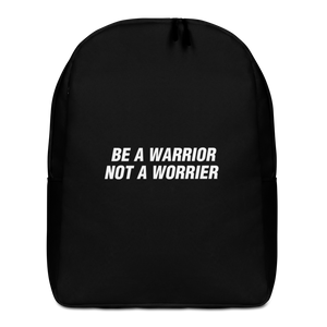 Default Title Be a Warrior, Not a Worrier Funny Minimalist Backpack by Design Express