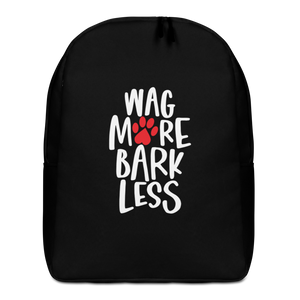 Default Title Wag More Bark Less (Dog lover) Funny Minimalist Backpack by Design Express
