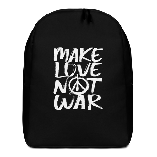 Default Title Make Love Not War (Funny) Minimalist Backpack by Design Express