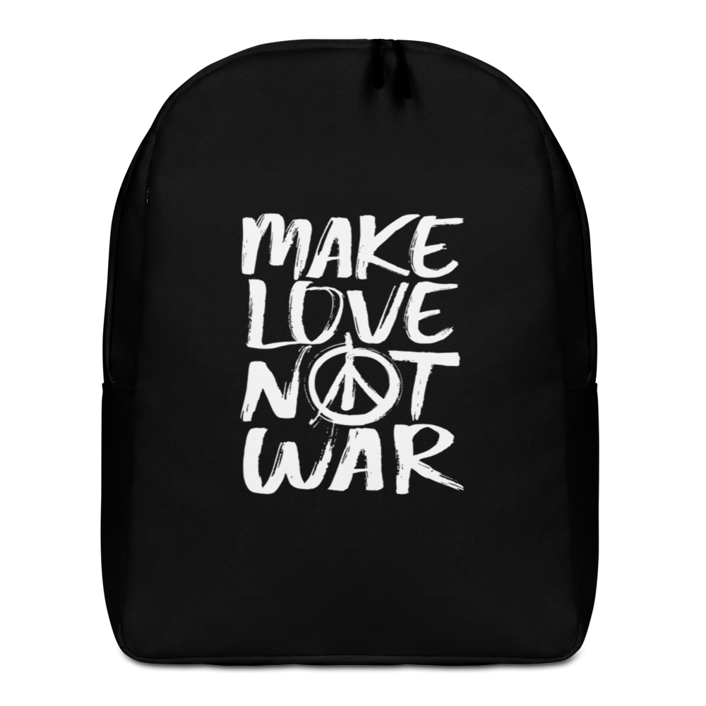 Default Title Make Love Not War (Funny) Minimalist Backpack by Design Express