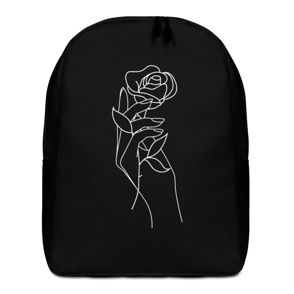 Default Title Rose in Hand Minimalist Backpack by Design Express