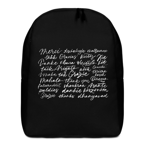 Default Title Thank You Various Language Minimalist Backpack by Design Express