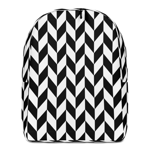 Default Title Chevron Flip Pattern Minimalist Backpack by Design Express