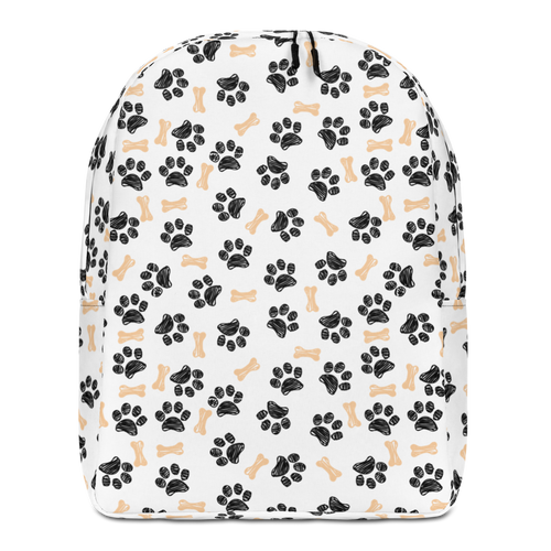 Default Title Dog Paws and Bones Pattern Minimalist Backpack by Design Express