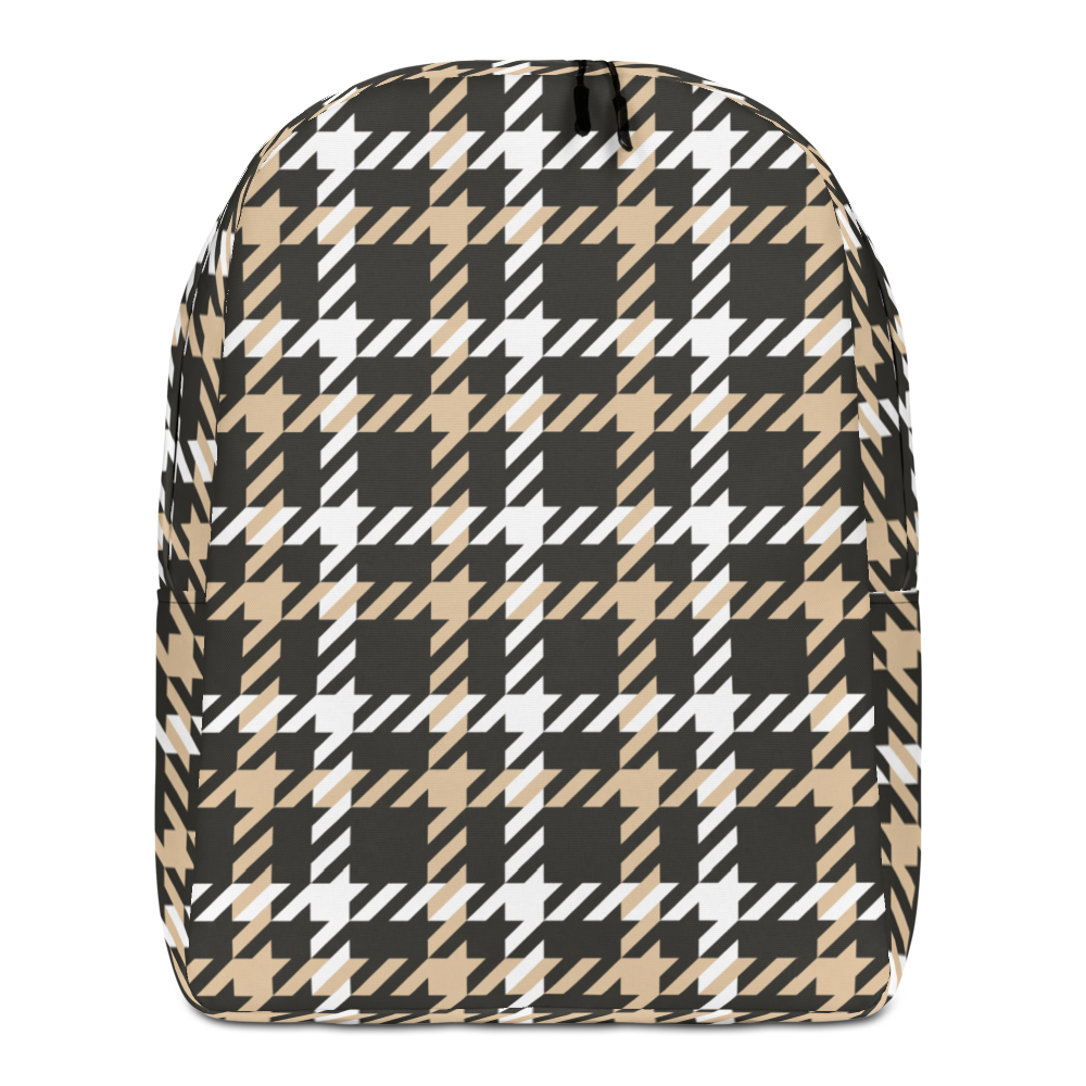 Default Title Houndstooth Large Pattern Minimalist Backpack by Design Express