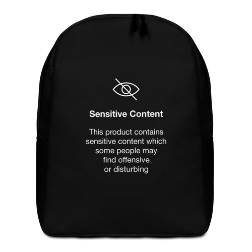 Default Title Sensitive Content (Funny) Minimalist Backpack by Design Express