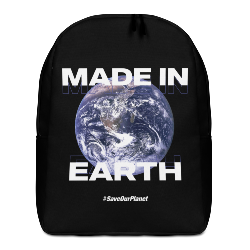 Default Title Save Our Planet, Made in Earth Minimalist Backpack by Design Express