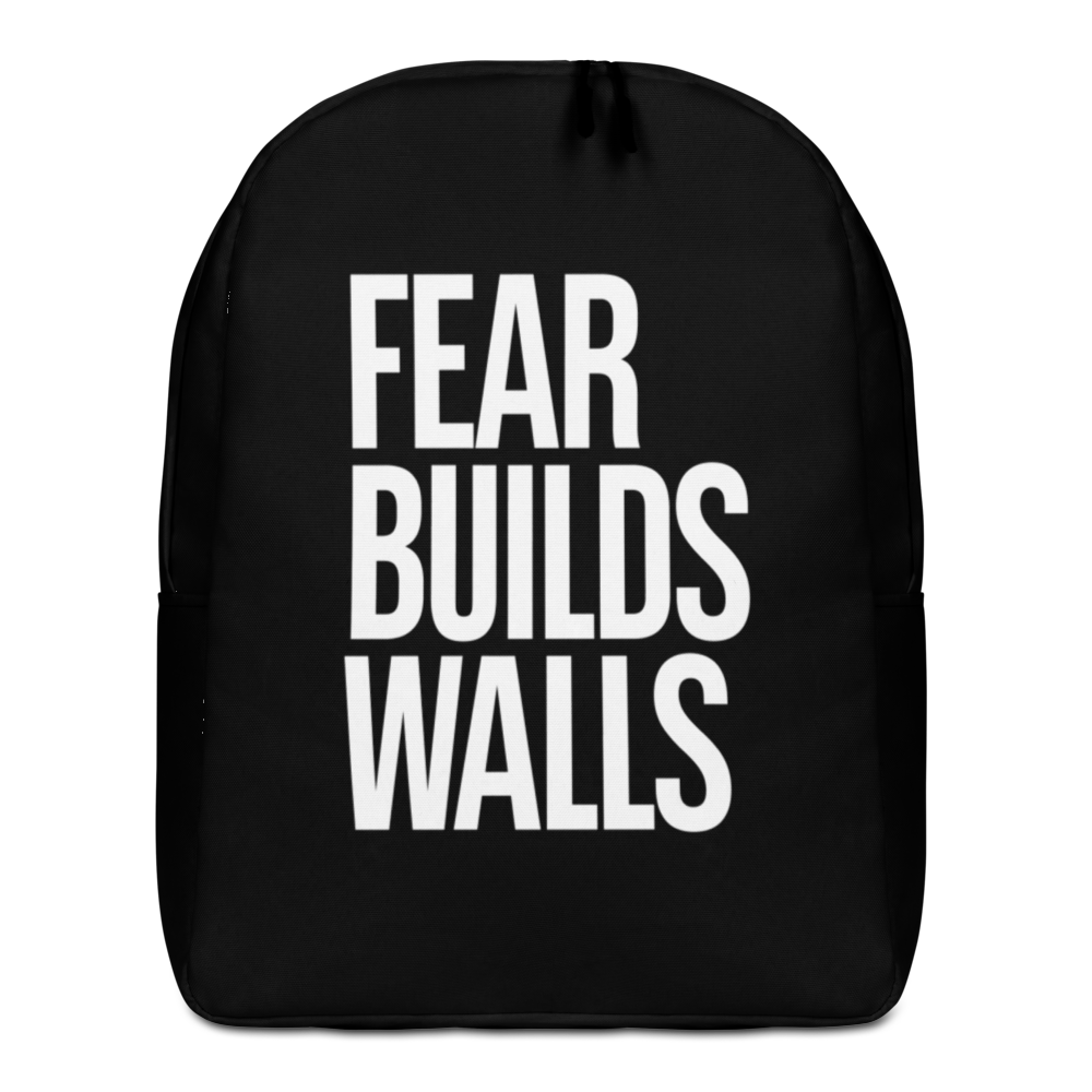 Default Title Fear Builds Walls (motivation) Minimalist Backpack by Design Express