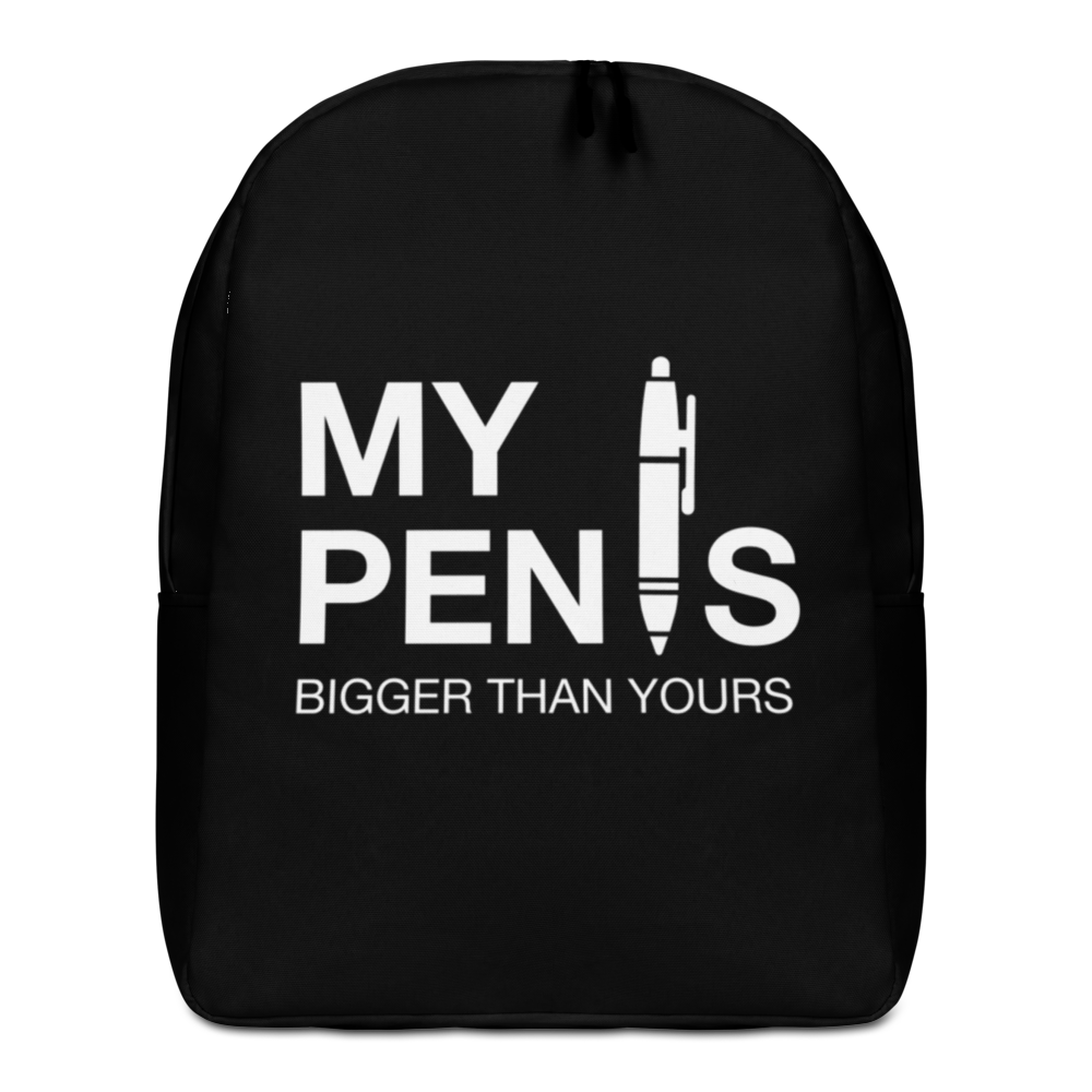 Default Title My pen is bigger than yours (Funny) Minimalist Backpack by Design Express