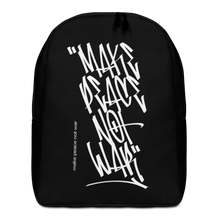 Default Title Make Peace Not War Vertical Graffiti (motivation) Minimalist Backpack by Design Express