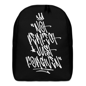 Default Title Not Perfect Just Forgiven Graffiti (motivation) Minimalist Backpack by Design Express