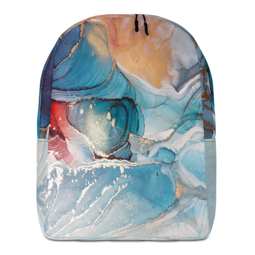 Default Title Colorful Marble Liquid ink Art Full Print Minimalist Backpack by Design Express